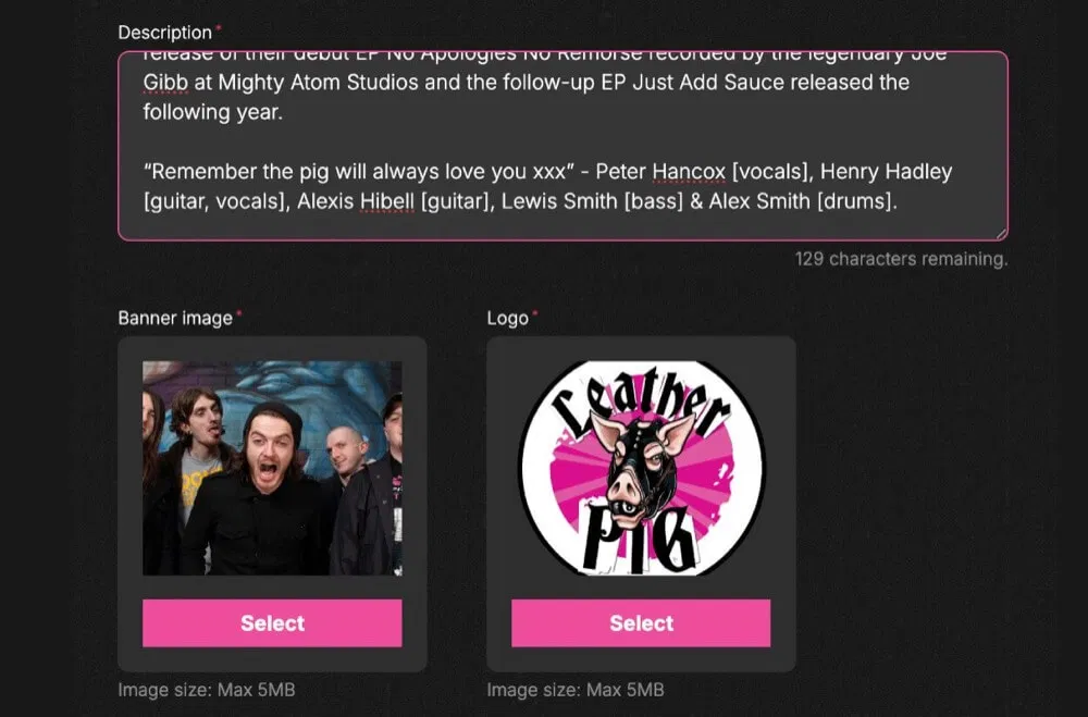 screenshot showing Add Content