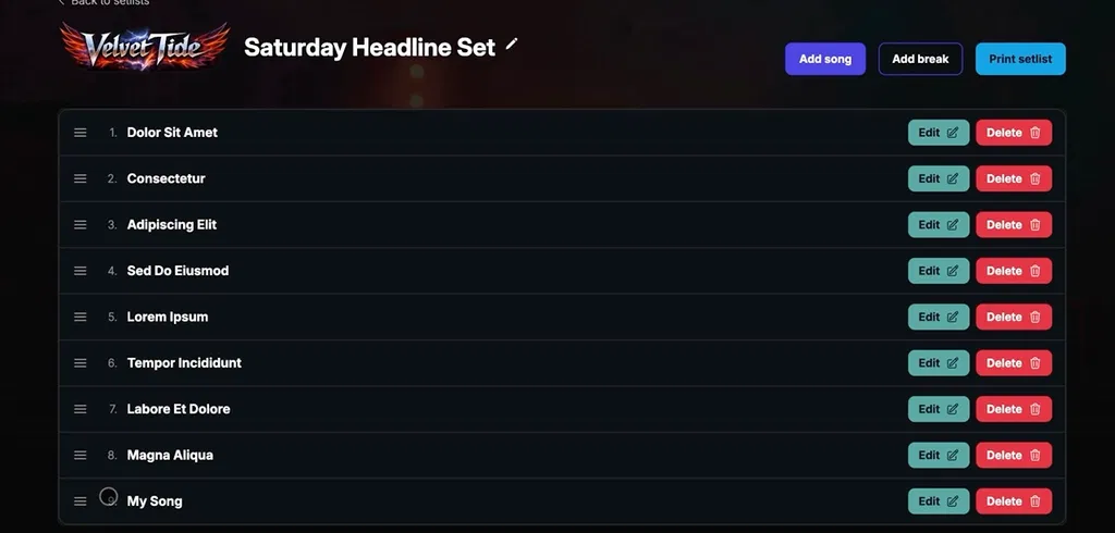 Setlist maker image